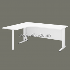 HL-M H-SERIES COMPACT L-SHAPE METAL J-LEG TABLE